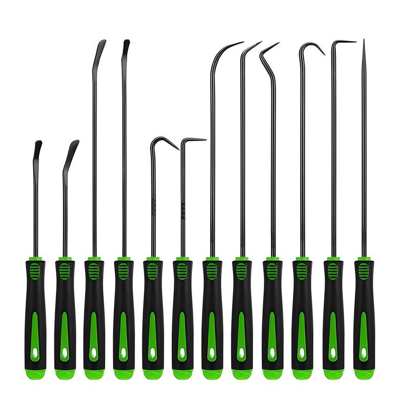 Oil seal hook screwdriver tool set (12 pieces) for car disassembly and O-ring puller